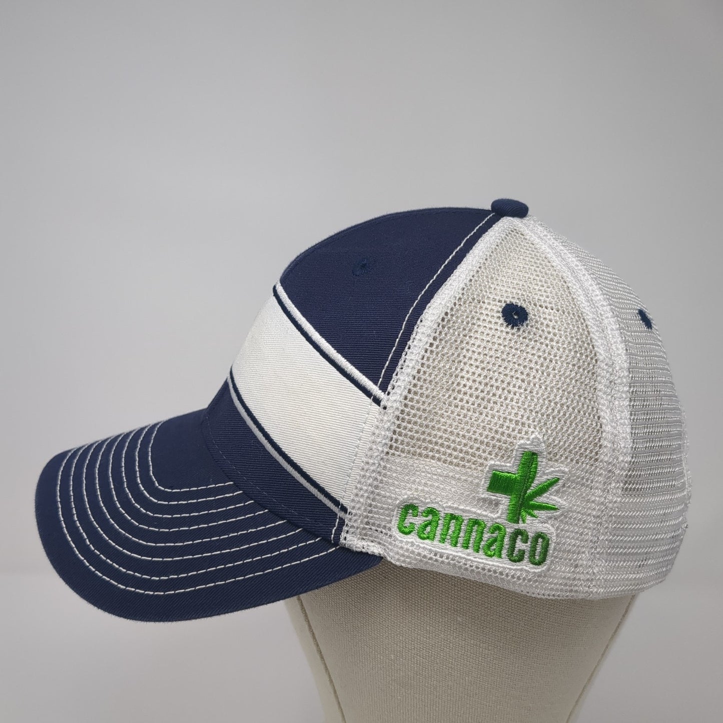 Colorado Cannaco Trucker Hat Blue OS Adjustable Embroidered Mesh Back Ouray