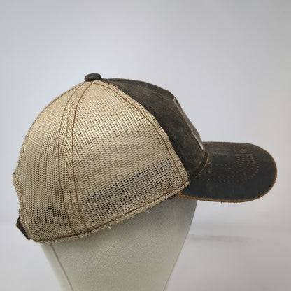 Ducks Unlimited Baseball Cap Brown OSFM Mesh Back Distressed Logo Adjustable Hat