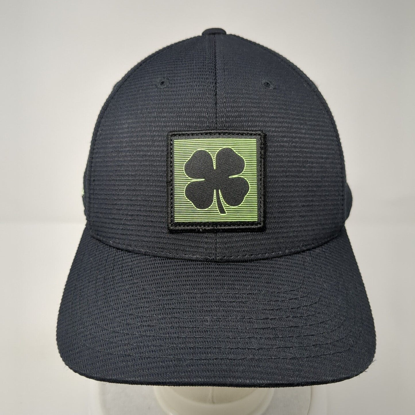 Black Clover Snapback Hat Black One Size Adjustable Flexfit 110 Yupoong