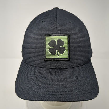 Black Clover Snapback Hat Black One Size Adjustable Flexfit 110 Yupoong