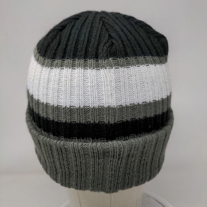 Rated Rookie Knit Beanie Hat Multi One Size Striped Embroidered New Era