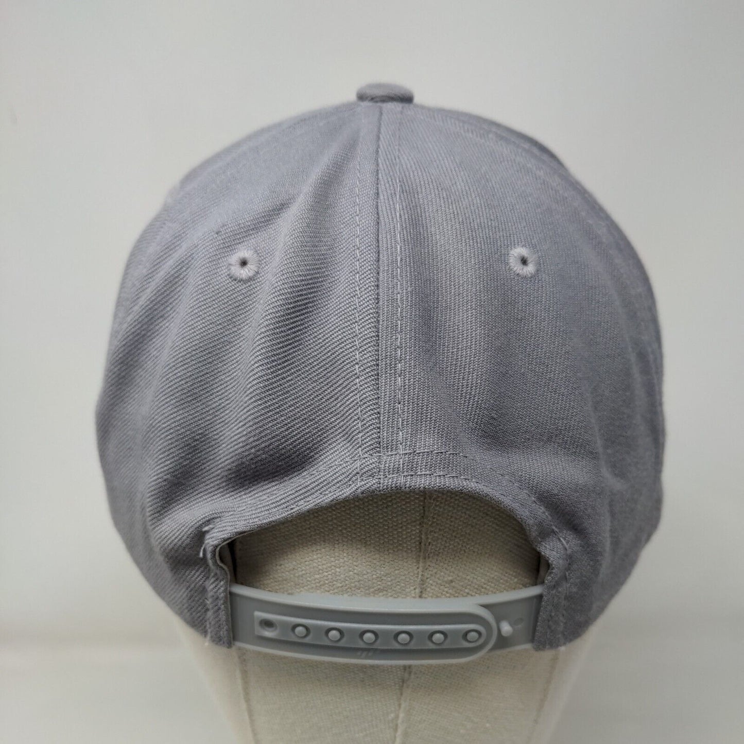 A2P Snapback Hat Gray One Size Adjustable Embroidered 6 Panel Yupoong