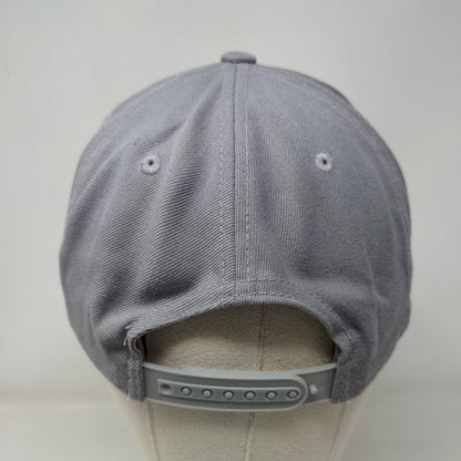 A2P Snapback Hat Gray One Size Adjustable Embroidered 6 Panel Yupoong