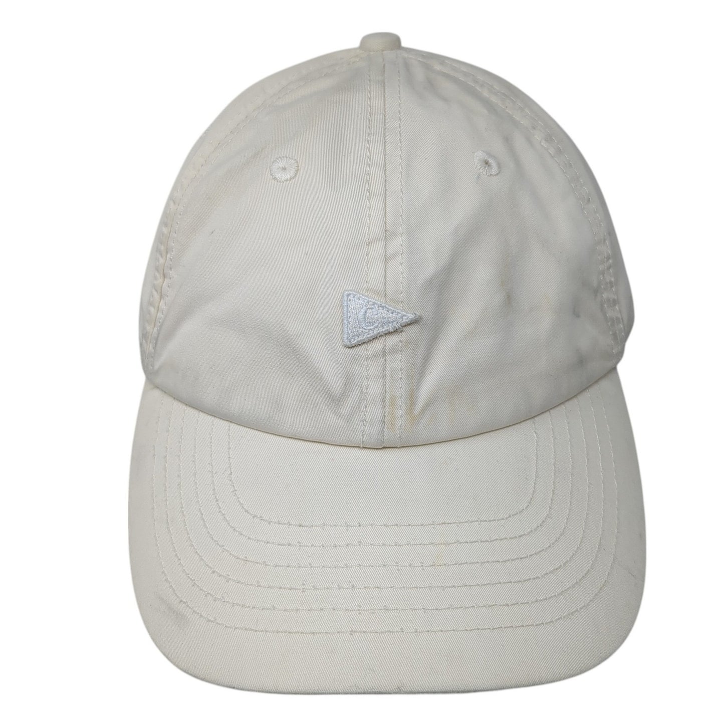 Camille Hind Golf Baseball Cap Beige One Size Adjustable Embroidered 6 Panel