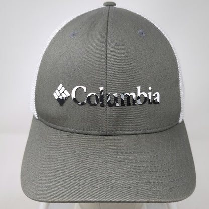 Columbia Baseball Cap Gray One Size Mesh Back Snapback Hat Outdoor Fishing Sport