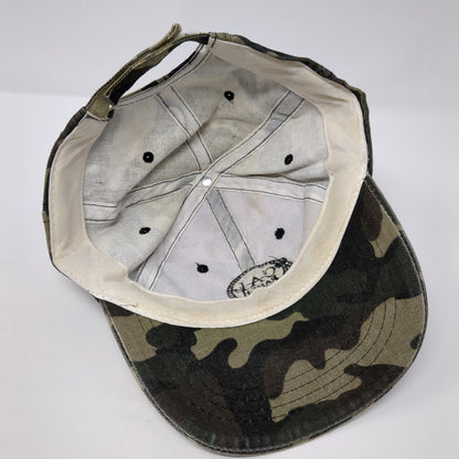 CAL Ranch Stores Strapback Hat Camo One Size Adjustable Embroidered