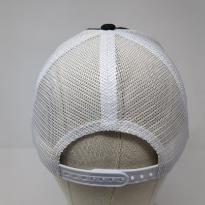 Crooked C8 Snapback Trucker Hat Black One Size Adjustable Mesh Back Cap America