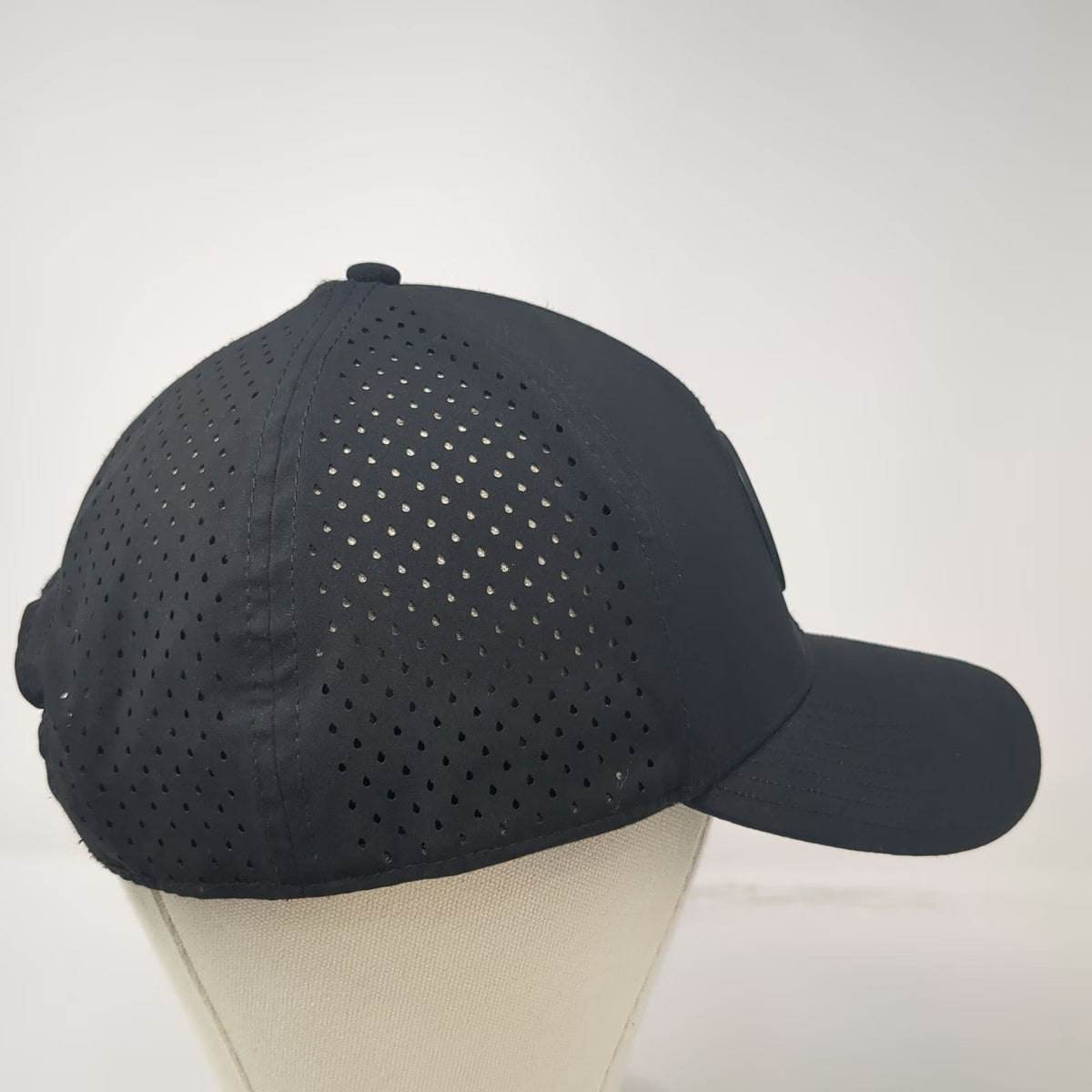All In Trucker Hat Black One Size Perforated Snapback Lifestyle Logo Graphic