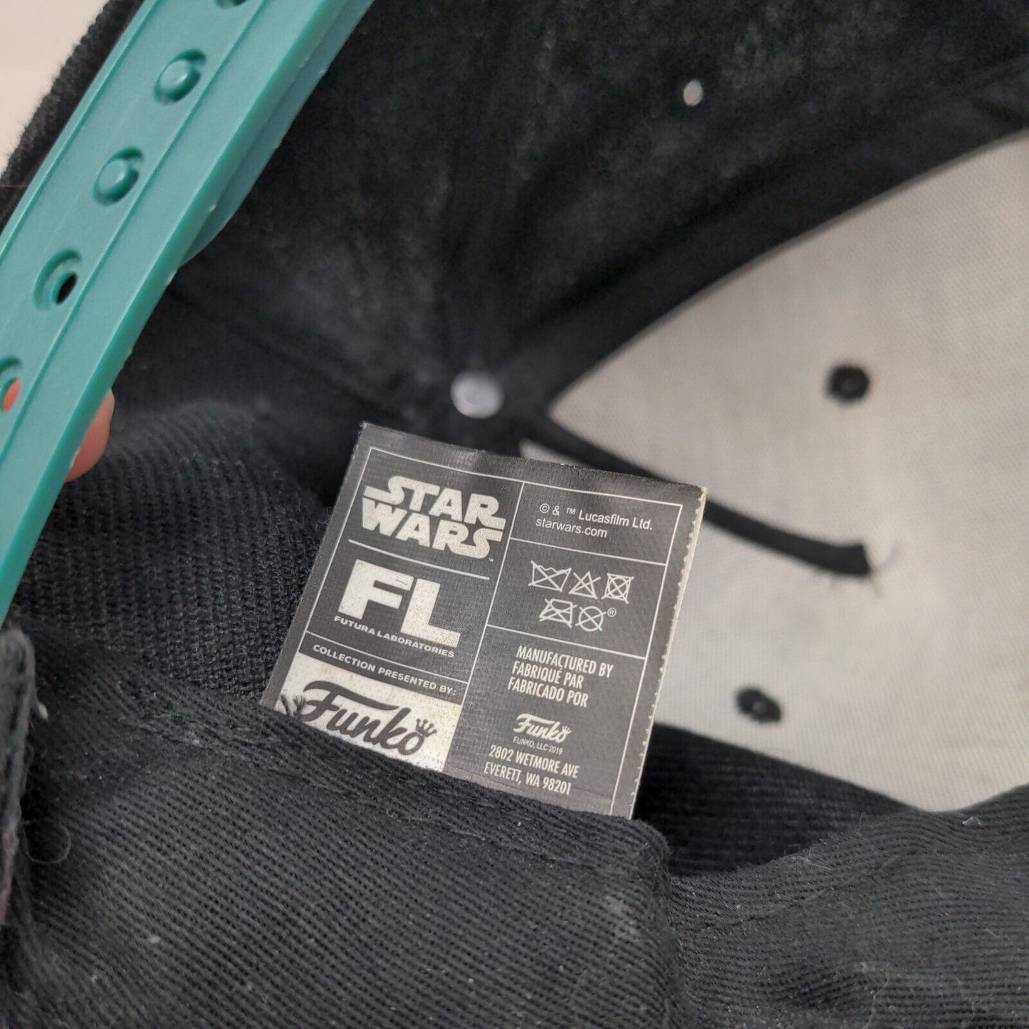 Star Wars Futura Laboratories Mens Snapback Hat Black OSFM Embroidered Boba Fett