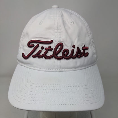 Titleist Slideback Hat White One Size Embroidered Adjustable Outdoor
