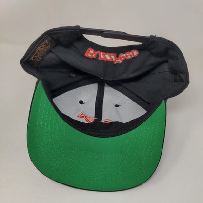 Buzz Feed Snapback Hat Black One Size Embroidered The Classics Yupoong