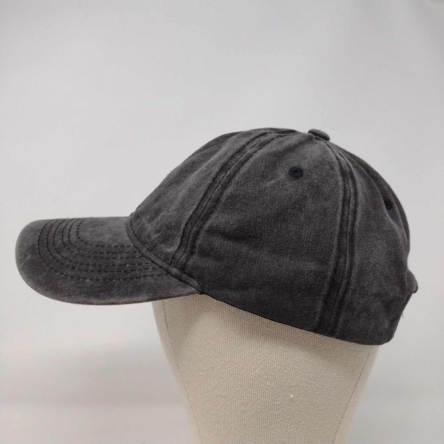 Unbranded Slideback Hat Solid Gray OSFA 6 Panel Adjustable Blank