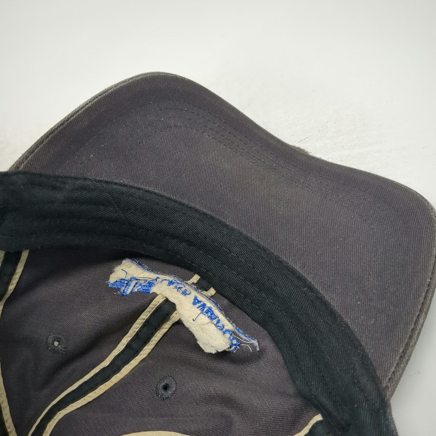 Ahead Baseball Cap Gray One Size Lane Aviation Logo Slideback Hat Industrial