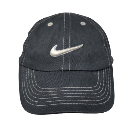 Nike Toddler Strapback Hat Black Embroidered Swoosh Logo Adjustable