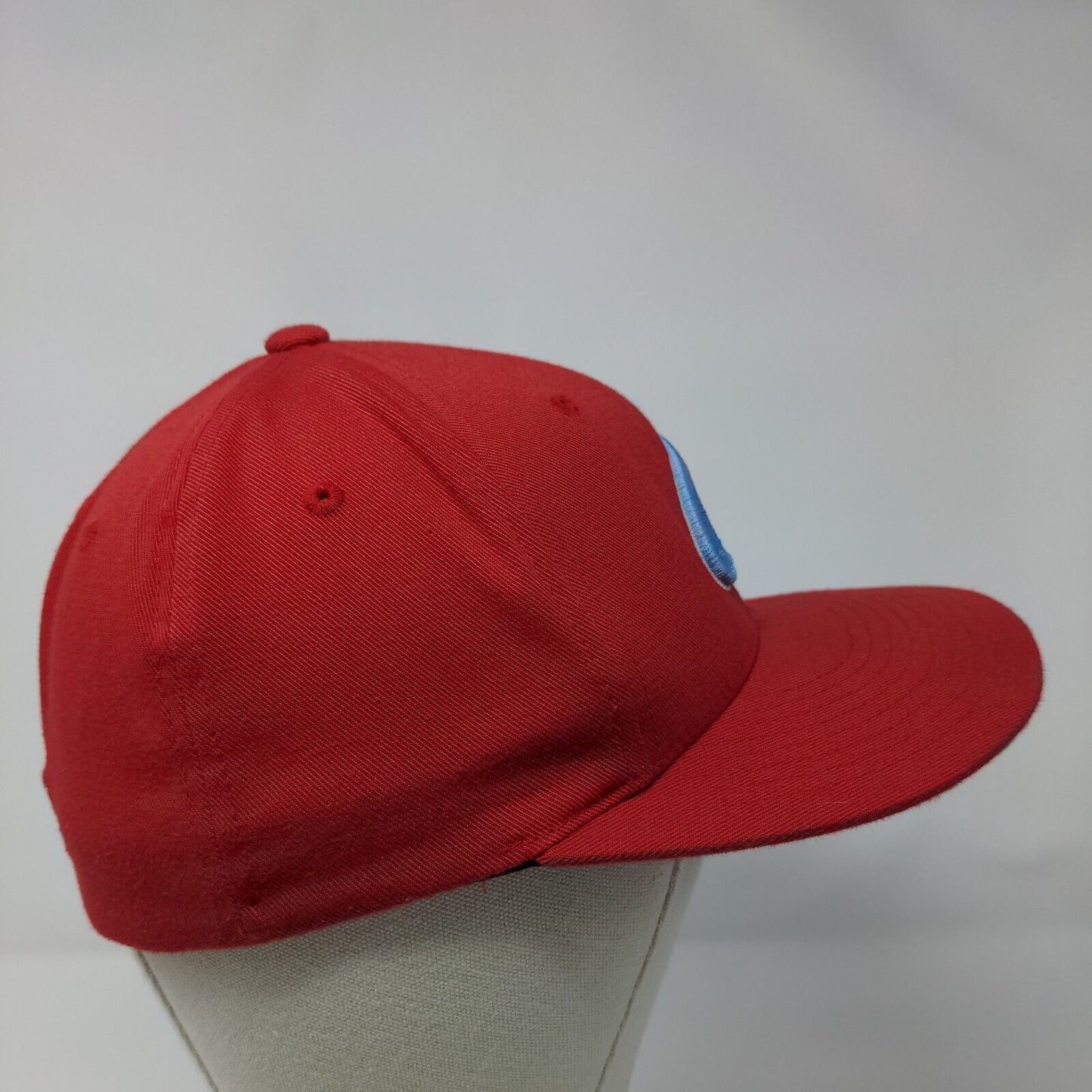 Letter C Catch Fitted Hat Red Youth 6 3/8-6 7/8 Embroidered Flexfit