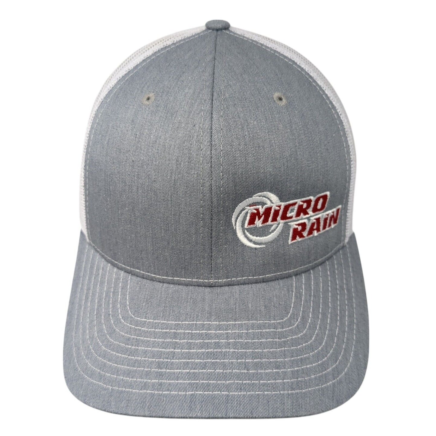 Micro Rain Snapback Mesh Back Trucker Hat Gray One Size Richardson