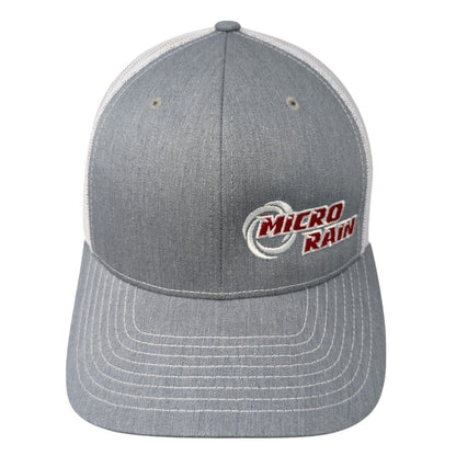 Micro Rain Snapback Mesh Back Trucker Hat Gray One Size Richardson