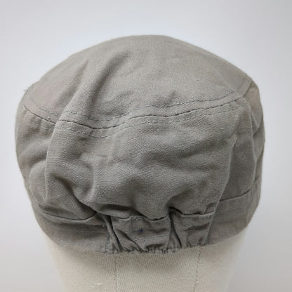 ALDO Army Cap Beige S 100% Cotton Striped Lining Elastic Back Lightweight Hat