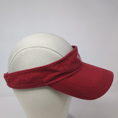 Old Navy 28 Strapback Visor Hat Red One Size Embroidered Adjustable