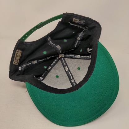 Boston Celtics Snapback Hat Black Green OSFM New Era Hardwood Classics NBA