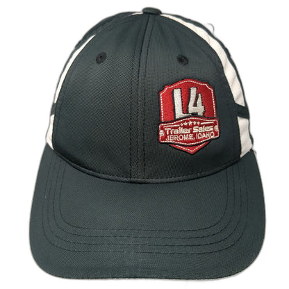 Sport-Tek Baseball Cap Black White One Size Strapback L4 Trailer Sales Idaho Hat