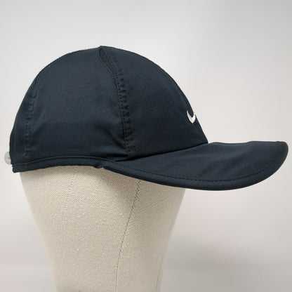 Nike Baseball Cap Black One Size Featherlight Dri-FIT Adjustable Swoosh Logo Hat