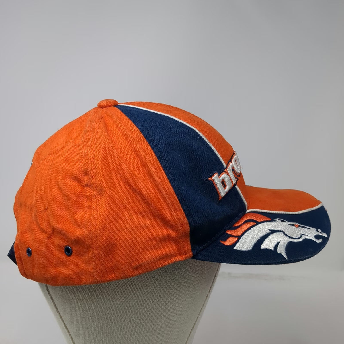 Denver Broncos NFL Reebok Orange Blue White One Size Strapback Pro Line Cap Hat