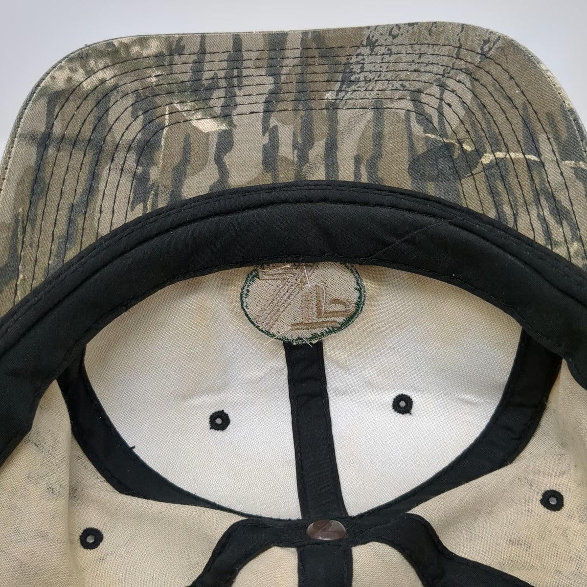 Outdoor Cap Snapback Gray Green One Size Mossy Oak Camo TP Patch Hunting Hat
