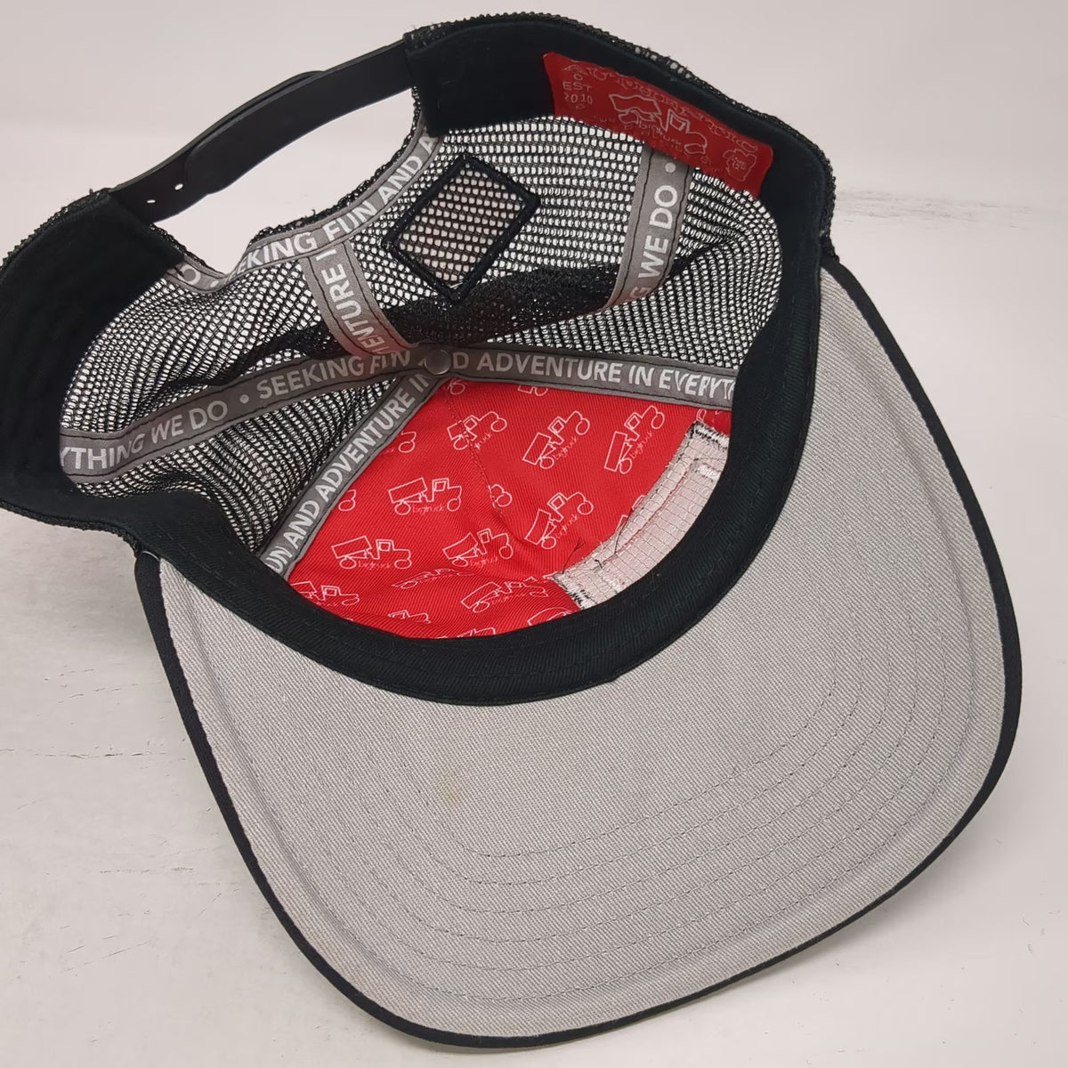 bigtruck Black Trucker Hat One Size Boundary Expeditions Salmon River Mesh