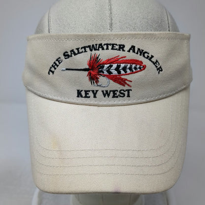 Imperial Visor Beige One Size The Saltwater Angler Key West Strapback Fly Hat