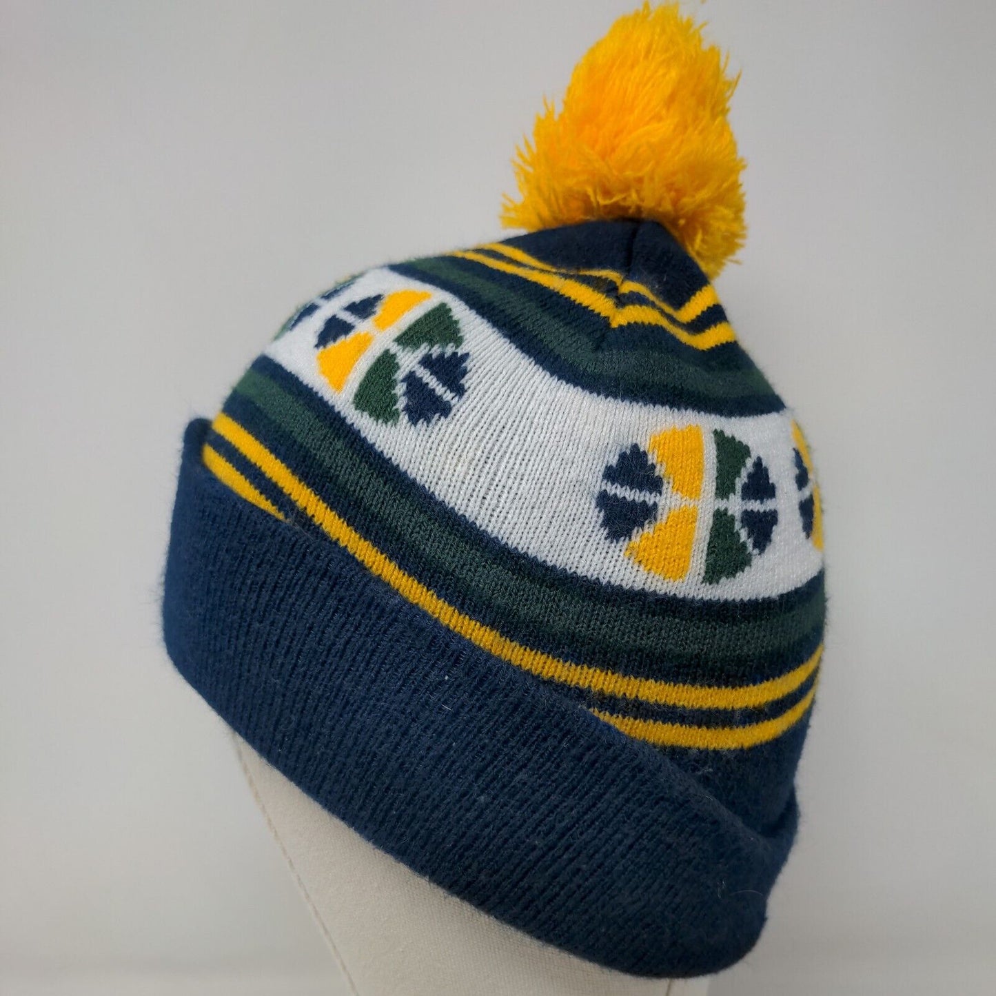 NordicTrack Men's Knit Beanie Hat Cap Multicolor Utah Jazz NBA Embroidered Logo