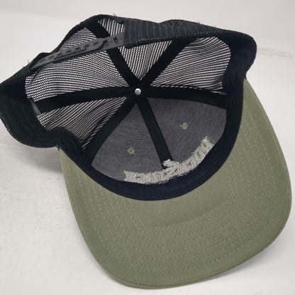 Richardson 112 Trucker Hat Green Black One Size Rockstock Guitar Mesh Snapback