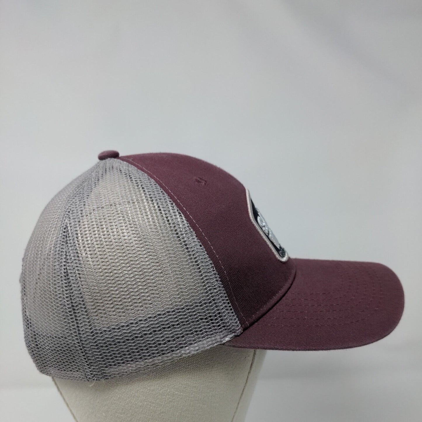 Salty Wave Snapback Trucker Hat Red OSFA Mesh Back Tsunami Surf Shop