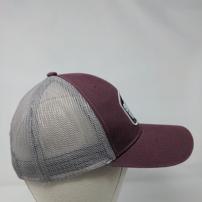 Salty Wave Snapback Trucker Hat Red OSFA Mesh Back Tsunami Surf Shop