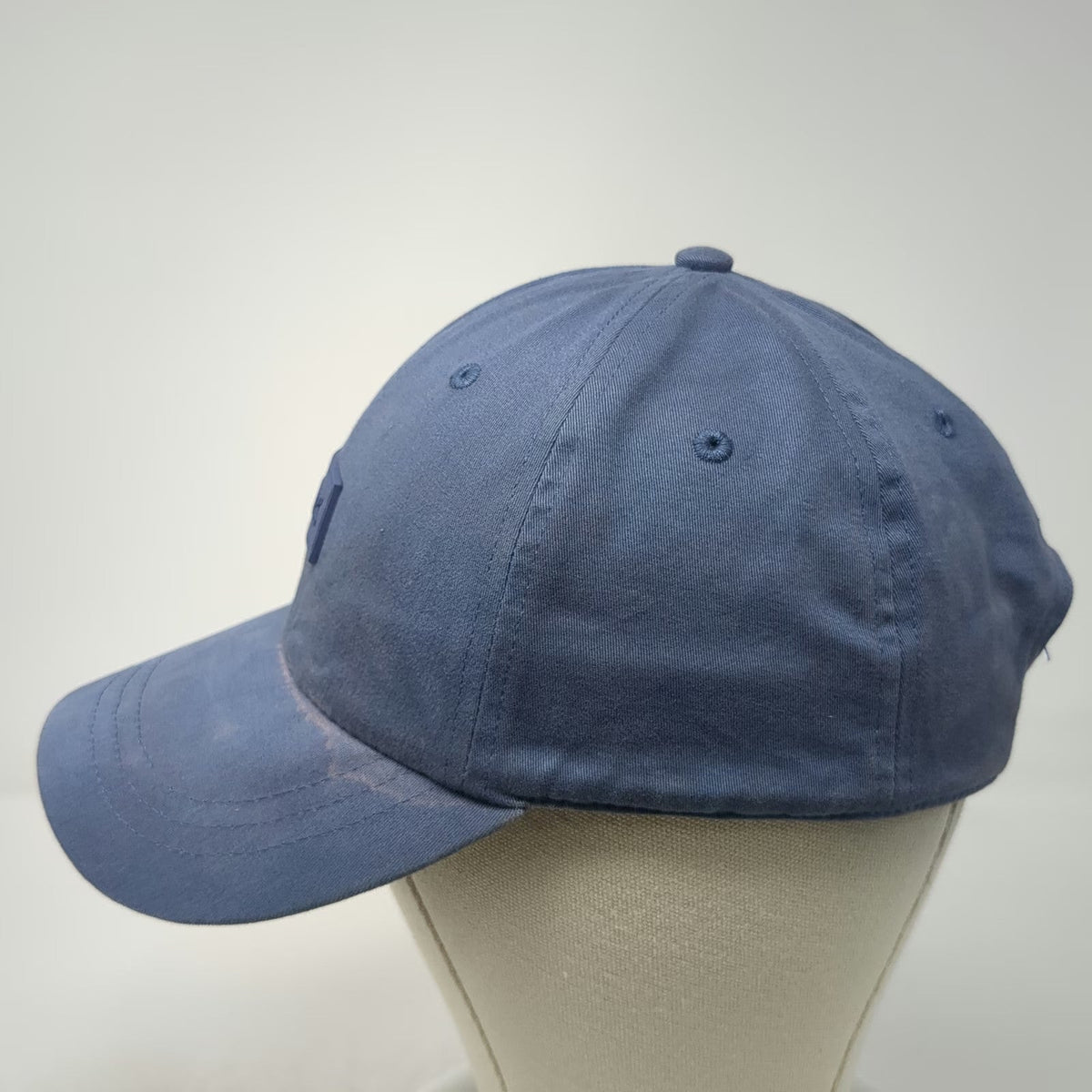 PINK Victoria's Secret Baseball Cap Blue OSFM Slideback Cotton Logo Strap Hat