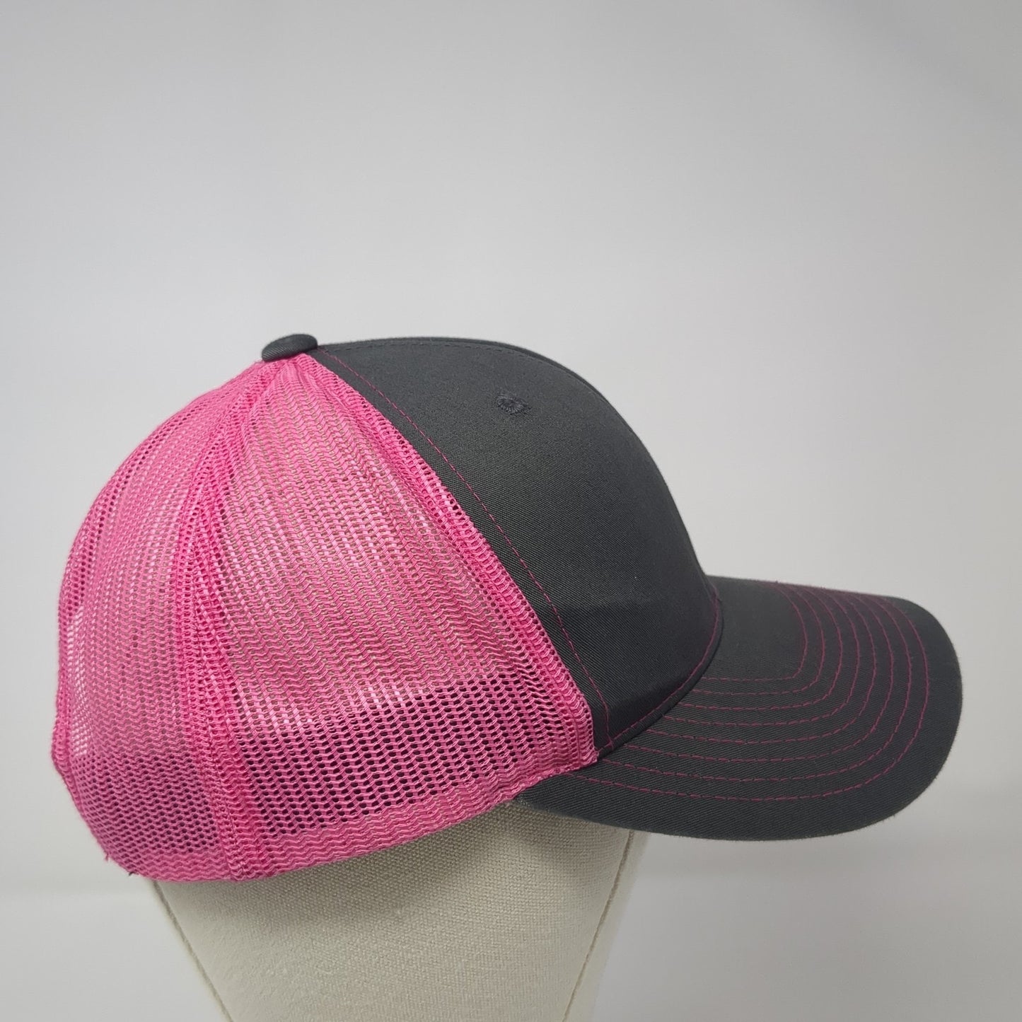 Richardson Snapback Mesh Back Trucker Hat Multi One Size Embroidered Cow