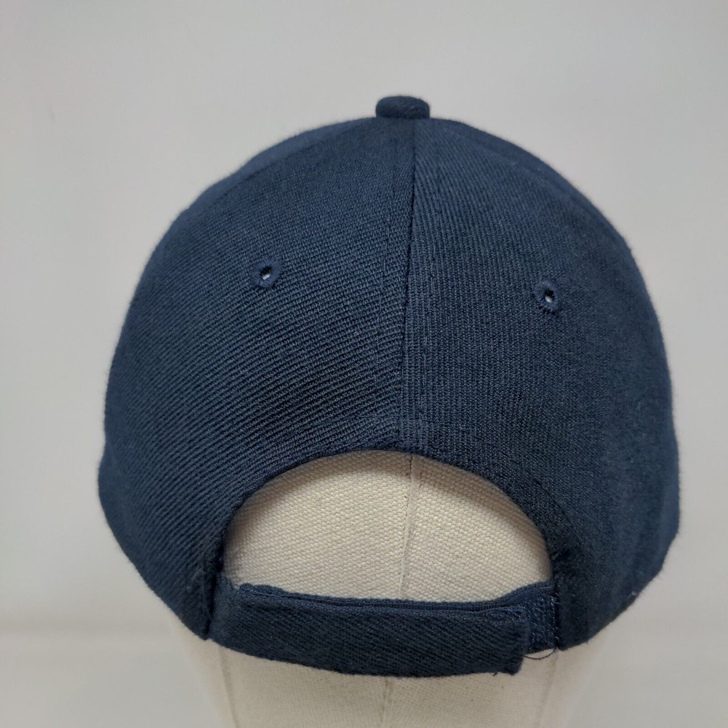 Unbranded Strapback Hat Solid Blue One Size Blank Adjustable 6 Panel