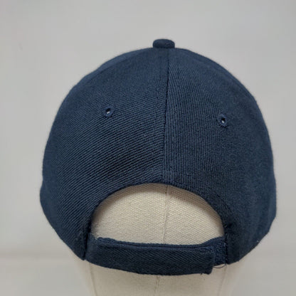 Unbranded Strapback Hat Solid Blue One Size Blank Adjustable 6 Panel