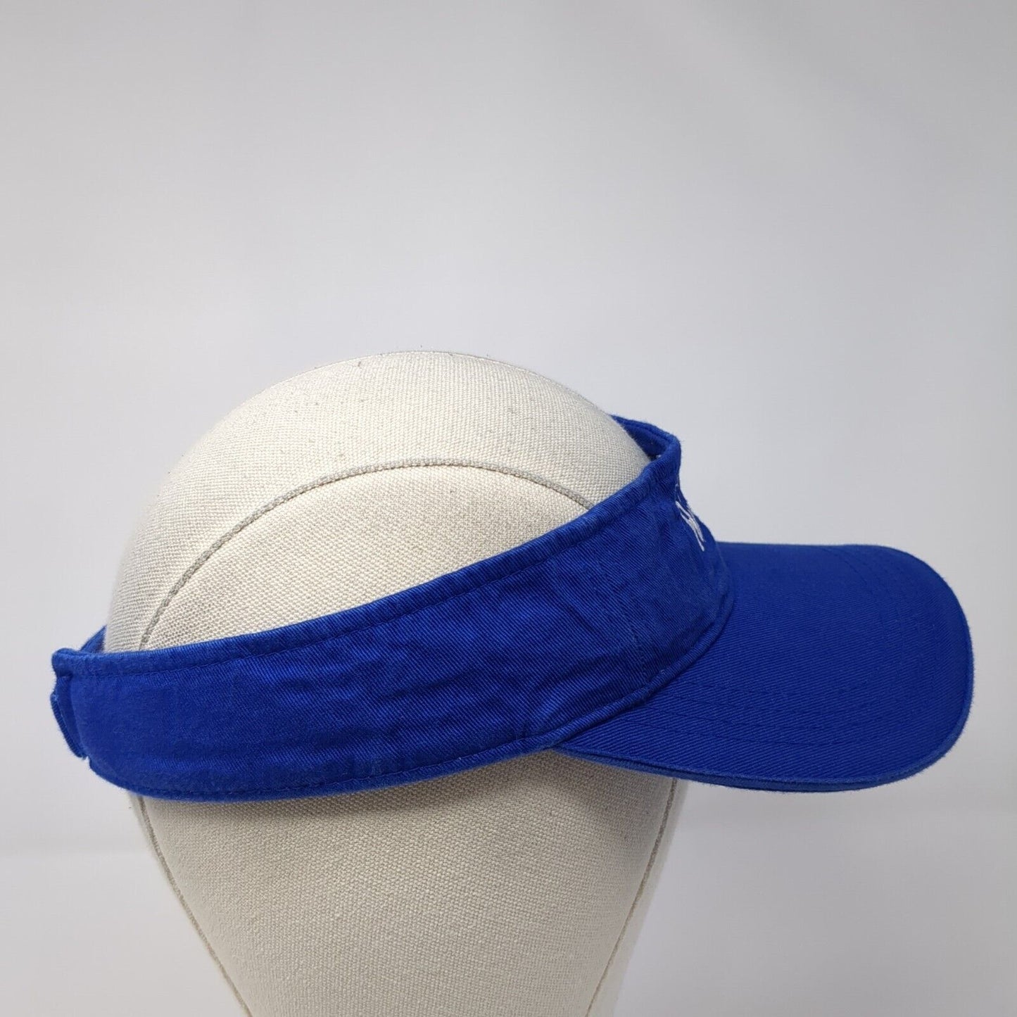 Riss Lake Riptides Sun Visor Hat Blue One Size Adjustable Embroidered Sportsman