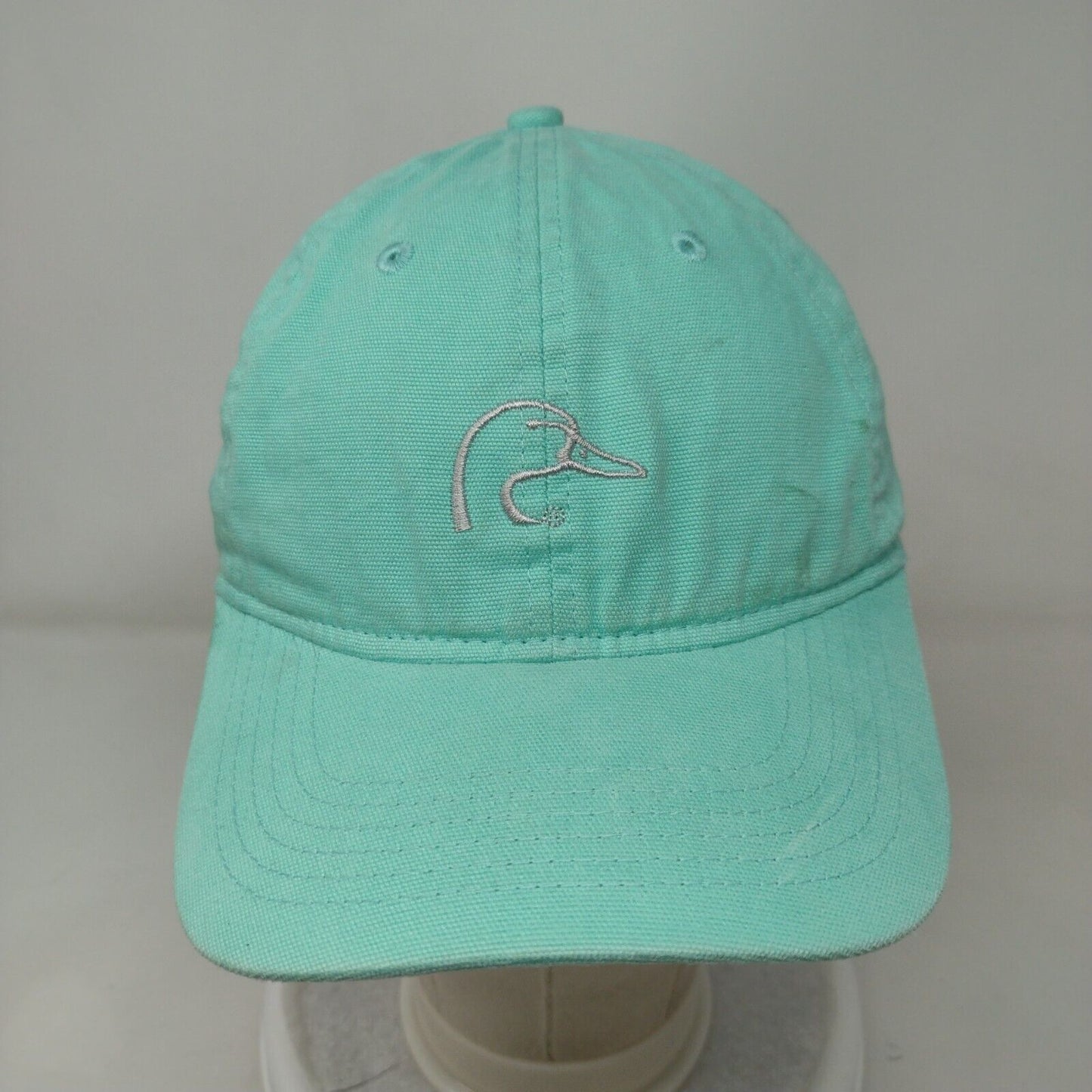 Ducks Unlimited Slideback Hat Greenish-Blue OSFM Adjustable 6 Panel Outdoor Cap