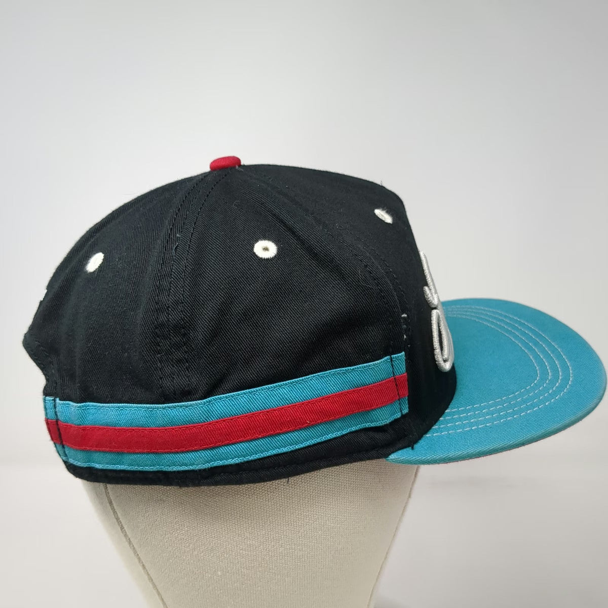 Señor Frog's 5 Panel Black Hat One Size Cancun Mexico Embroidered Snapback