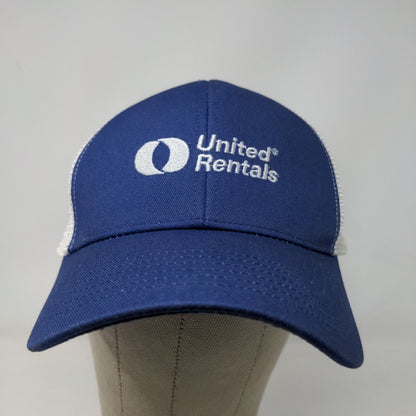 K-Products Men's Strapback Hat Blue White Size OSFA Embroidered United Rentals