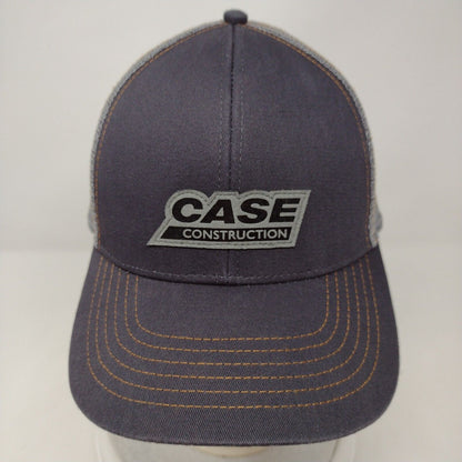 Case Construction Snapback Trucker Hat Gray OSFA Mesh Back K-Products