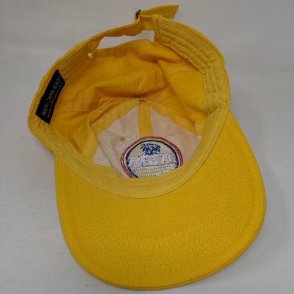 Barena Palm Trees Slideback Hat Yellow One Size Embroidered Adjustable