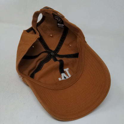 '47 Brand Men's Slideback Hat Orange OSFA Embroidered LA Dodgers Logo Cotton