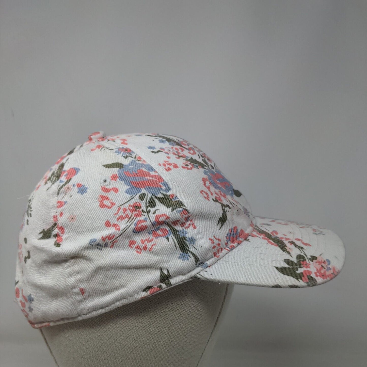 Unbranded Strapback Hat Multicolor OSFM Floral Print Vented Holes Adjustable