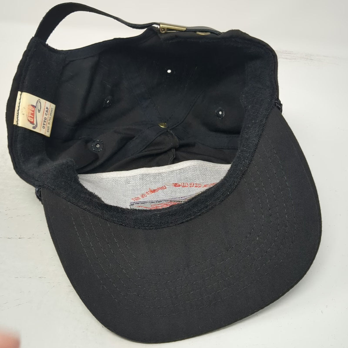 Otto 5 Panel Black One Size Hat Cactus Petes Players Club Plateau Rope Detail