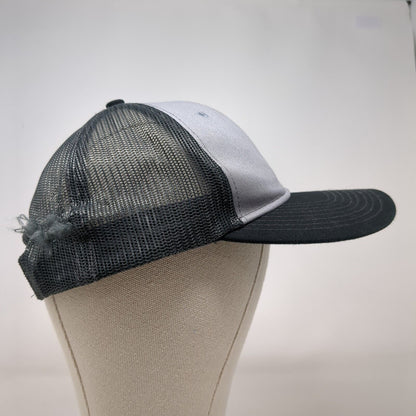 NN Snapback Trucker Hat Gray OSFA Adjustable Mesh Back Port Authority