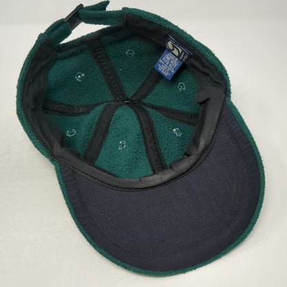 Gap Green Fleece Baseball Cap One Size Adjustable Strap Blank Soft Crown Hat