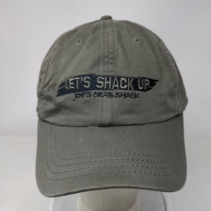 Let's Shack Up Slideback Hat Grayish-Brown OSFA Solid Joe's Crab Shack